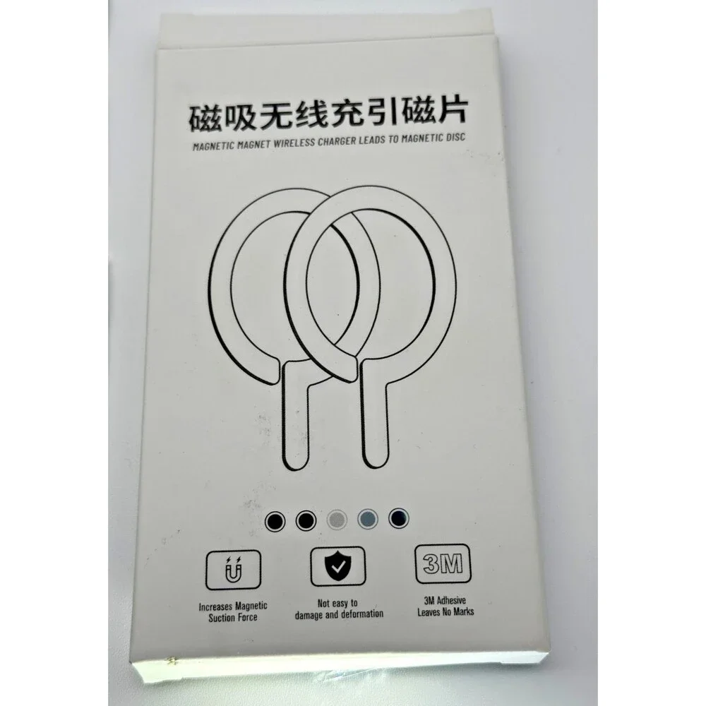 Magnetic Ring Adapter for Wireless Charging MagSafe Sticker 2 Pack
